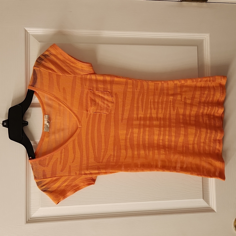 Orange baby tee